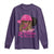 In October We Wear Pink Long Sleeve Shirt Black Women Breast Cancer Awareness - Wonder Print Shop