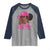 In October We Wear Pink Raglan Shirt Black Women Breast Cancer Awareness - Wonder Print Shop