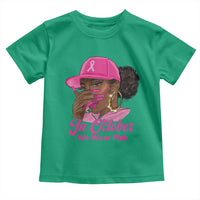 In October We Wear Pink Toddler T Shirt Black Women Breast Cancer Awareness - Wonder Print Shop