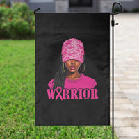 African American Warrior Breast Cancer Garden Flag Pink Ribbon - Wonder Print Shop