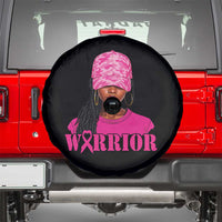 African American Warrior Breast Cancer Spare Tire Cover Pink Ribbon - Wonder Print Shop