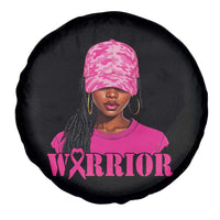African American Warrior Breast Cancer Spare Tire Cover Pink Ribbon - Wonder Print Shop