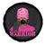 African American Warrior Breast Cancer Spare Tire Cover Pink Ribbon - Wonder Print Shop