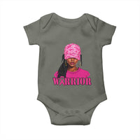 African American Warrior Breast Cancer Baby Onesie Pink Ribbon - Wonder Print Shop