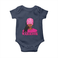 African American Warrior Breast Cancer Baby Onesie Pink Ribbon - Wonder Print Shop
