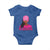 African American Warrior Breast Cancer Baby Onesie Pink Ribbon - Wonder Print Shop