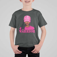 African American Warrior Breast Cancer T Shirt For Kid Pink Ribbon - Wonder Print Shop