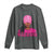 African American Warrior Breast Cancer Long Sleeve Shirt Pink Ribbon - Wonder Print Shop