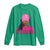 African American Warrior Breast Cancer Long Sleeve Shirt Pink Ribbon - Wonder Print Shop