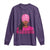African American Warrior Breast Cancer Long Sleeve Shirt Pink Ribbon - Wonder Print Shop