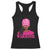 African American Warrior Breast Cancer Racerback Tank Top Pink Ribbon - Wonder Print Shop