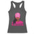 African American Warrior Breast Cancer Racerback Tank Top Pink Ribbon - Wonder Print Shop