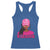 African American Warrior Breast Cancer Racerback Tank Top Pink Ribbon - Wonder Print Shop