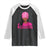African American Warrior Breast Cancer Raglan Shirt Pink Ribbon - Wonder Print Shop