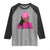 African American Warrior Breast Cancer Raglan Shirt Pink Ribbon - Wonder Print Shop
