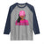 African American Warrior Breast Cancer Raglan Shirt Pink Ribbon - Wonder Print Shop