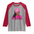 African American Warrior Breast Cancer Raglan Shirt Pink Ribbon - Wonder Print Shop