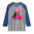 African American Warrior Breast Cancer Raglan Shirt Pink Ribbon - Wonder Print Shop