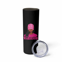 African American Warrior Breast Cancer Skinny Tumbler Pink Ribbon - Wonder Print Shop