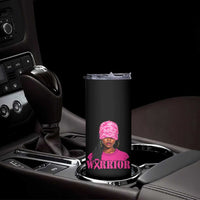 African American Warrior Breast Cancer Skinny Tumbler Pink Ribbon - Wonder Print Shop