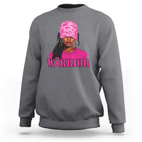 African American Warrior Breast Cancer Sweatshirt Pink Ribbon - Wonder Print Shop