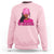 African American Warrior Breast Cancer Sweatshirt Pink Ribbon - Wonder Print Shop
