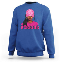 African American Warrior Breast Cancer Sweatshirt Pink Ribbon - Wonder Print Shop