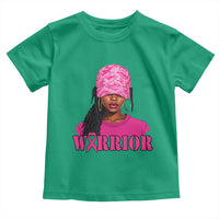 African American Warrior Breast Cancer Toddler T Shirt Pink Ribbon - Wonder Print Shop