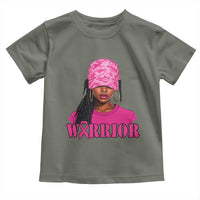 African American Warrior Breast Cancer Toddler T Shirt Pink Ribbon - Wonder Print Shop