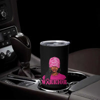 African American Warrior Breast Cancer Tumbler Cup Pink Ribbon - Wonder Print Shop