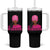 African American Warrior Breast Cancer Tumbler With Handle Pink Ribbon - Wonder Print Shop