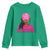 African American Warrior Breast Cancer Youth Sweatshirt Pink Ribbon - Wonder Print Shop