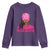 African American Warrior Breast Cancer Youth Sweatshirt Pink Ribbon - Wonder Print Shop