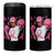 African American Fighter Breast Cancer Awareness 4 in 1 Can Cooler Tumbler Pink Ribbon - Wonder Print Shop