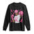 African American Fighter Breast Cancer Awareness Long Sleeve Shirt Pink Ribbon - Wonder Print Shop