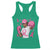 African American Fighter Breast Cancer Awareness Racerback Tank Top Pink Ribbon - Wonder Print Shop