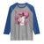 African American Fighter Breast Cancer Awareness Raglan Shirt Pink Ribbon - Wonder Print Shop