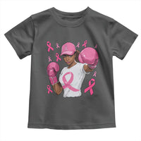 African American Fighter Breast Cancer Awareness Toddler T Shirt Pink Ribbon - Wonder Print Shop