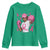 African American Fighter Breast Cancer Awareness Youth Sweatshirt Pink Ribbon - Wonder Print Shop