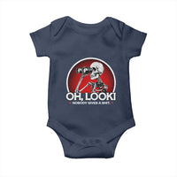 Oh Look Nobody Gives A Shit Baby Onesie Funny Sarcastic Humor Skeleton - Wonder Print Shop