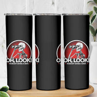 Oh Look Nobody Gives A Shit Skinny Tumbler Funny Sarcastic Humor Skeleton - Wonder Print Shop