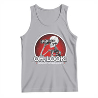 Oh Look Nobody Gives A Shit Tank Top Funny Sarcastic Humor Skeleton - Wonder Print Shop