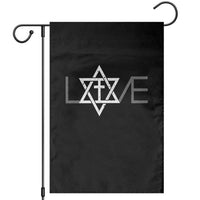 Love Jewish Messianic Christian Cross Star Of David Garden Flag - Wonder Print Shop