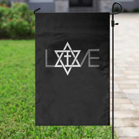 Love Jewish Messianic Christian Cross Star Of David Garden Flag - Wonder Print Shop