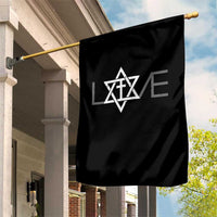 Love Jewish Messianic Christian Cross Star Of David Garden Flag - Wonder Print Shop