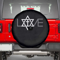 Love Jewish Messianic Christian Cross Star Of David Spare Tire Cover - Wonder Print Shop
