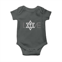 Love Jewish Messianic Christian Cross Star Of David Baby Onesie - Wonder Print Shop