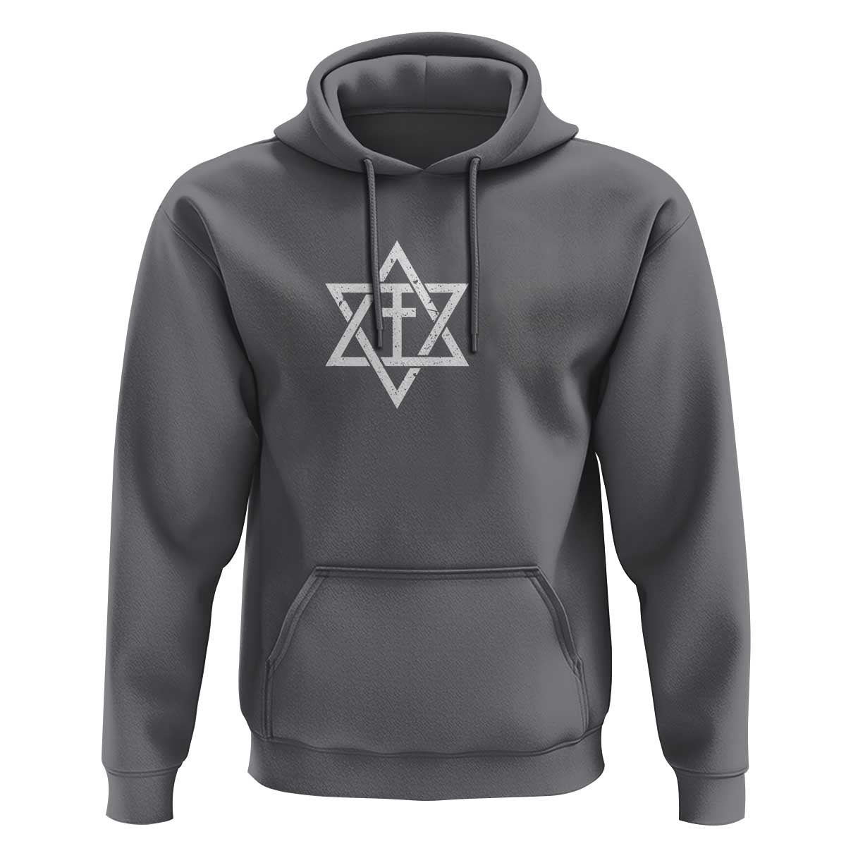 Love Jewish Messianic Christian Cross Star Of David Hoodie - Wonder Print Shop