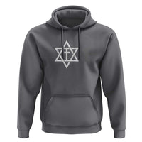 Love Jewish Messianic Christian Cross Star Of David Hoodie - Wonder Print Shop