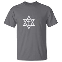 Love Jewish Messianic Christian Cross Star Of David T Shirt - Wonder Print Shop